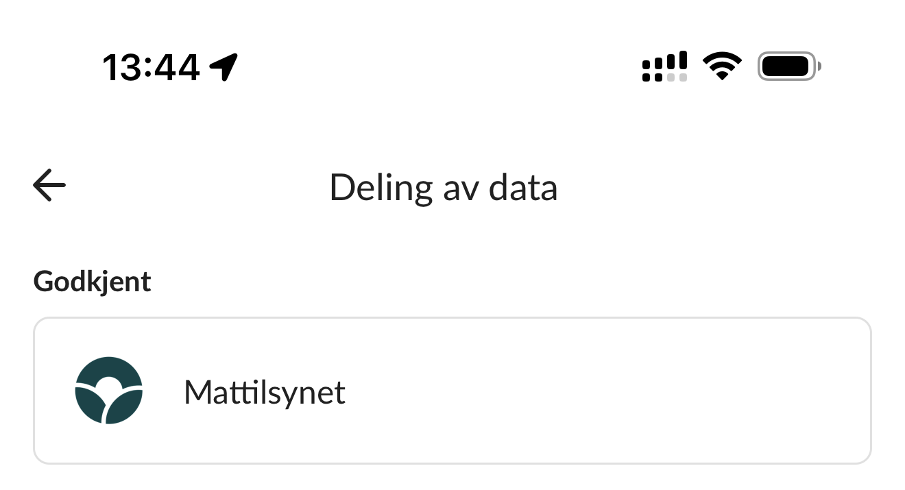 Deling av data med Mattilsynet, godkjent i Farmable-appen