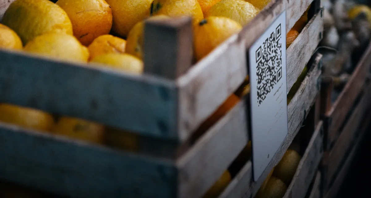 Tracciabilità dal campo al magazzino con etichette QR