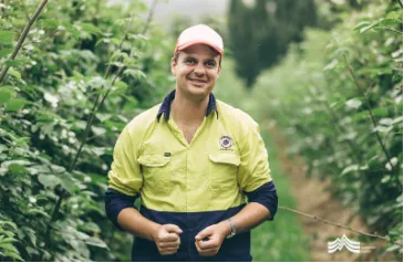 Richard Clark, Westerway Raspberry Farm, Australia